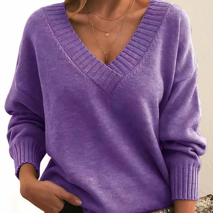 Kaschmirpullover für Damen | V-Ausschnitt-Design