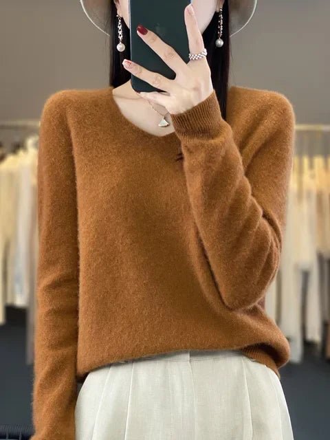 Kaschmirpullover für Damen | V-Ausschnitt 10