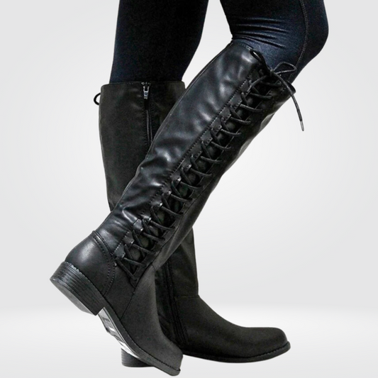 Kniehohe Stiefel für Damen | Premium-Leder, rutschfeste Sohle | Winter 0