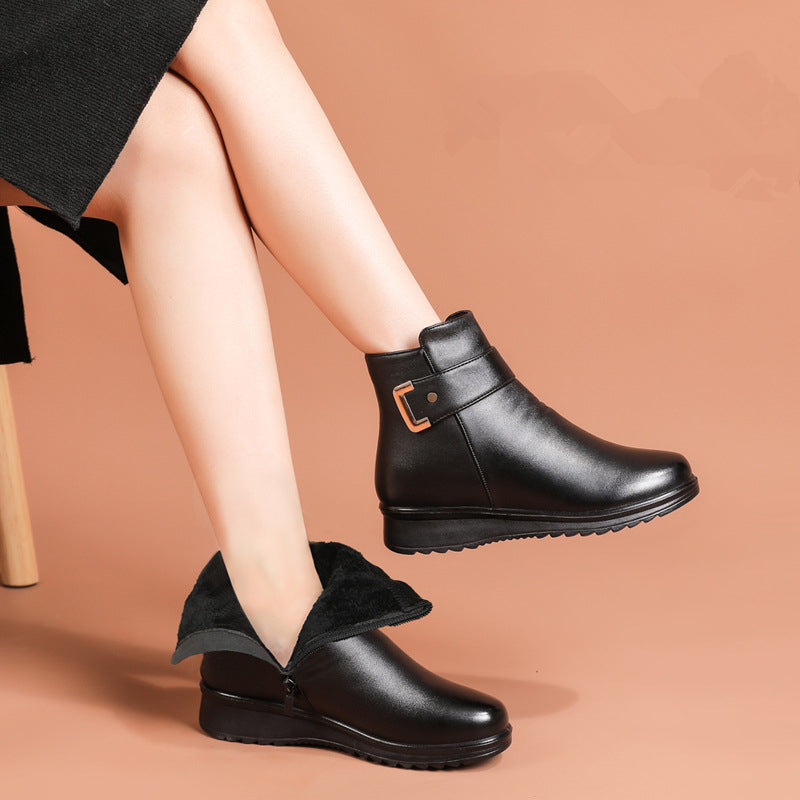 Knöchelhohe Stiefel für Damen | Echtes Leder 1