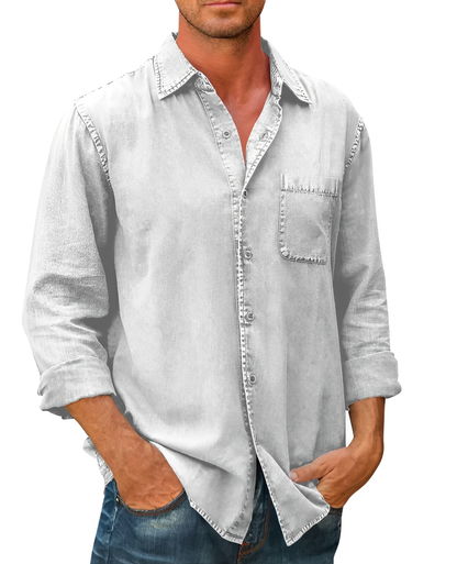 Langarm-Poloshirt für Herren | Lässige Passform 1