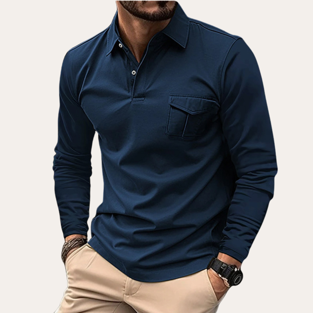 Langarm-Poloshirt für Herren | Zeitloses Design 3