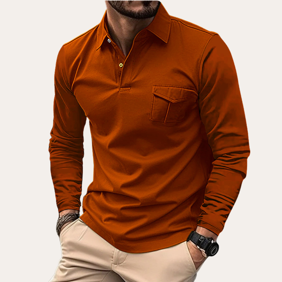 Langarm-Poloshirt für Herren | Zeitloses Design 4