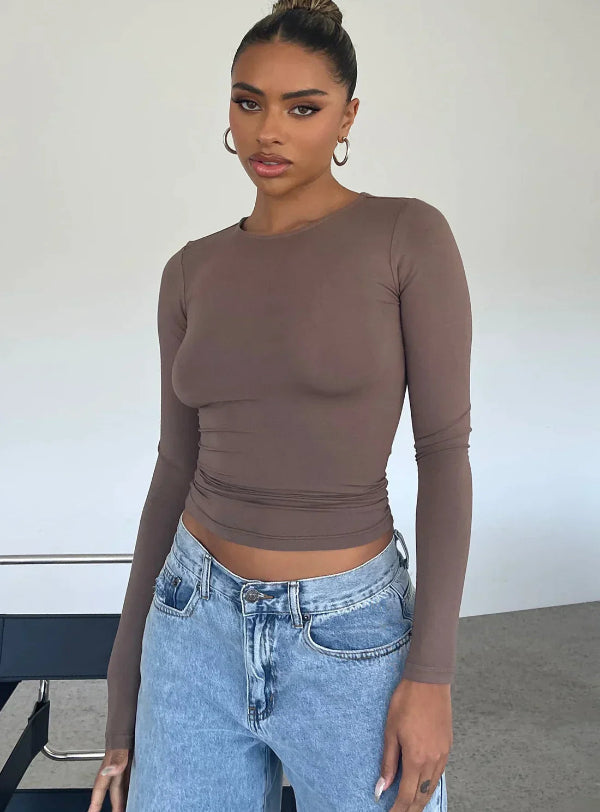 Langarmshirt für Damen | Dehnbare, schmeichelnde Passform 4