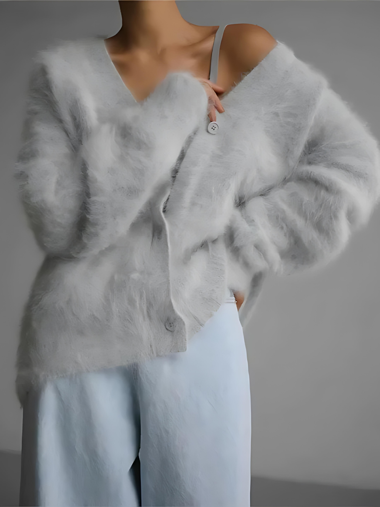 Langer Cardigan für Damen | Gestrickt, Regular Fit 3