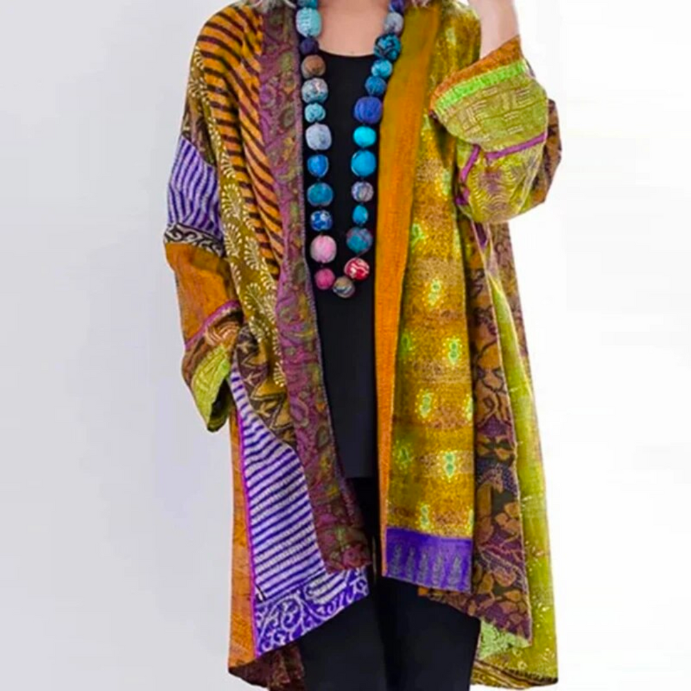 Langer Cardigan für Damen | Leichte Baumwollmischung 1