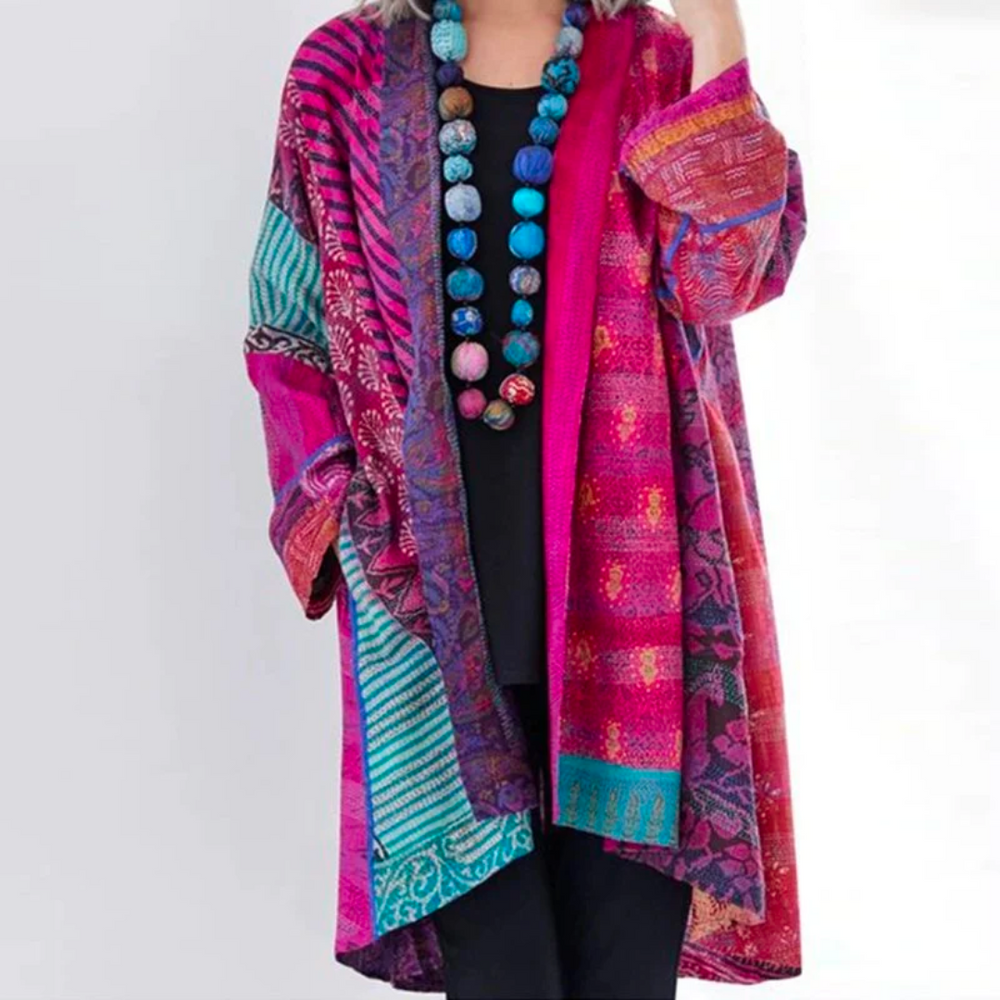 Langer Cardigan für Damen | Leichte Baumwollmischung 4