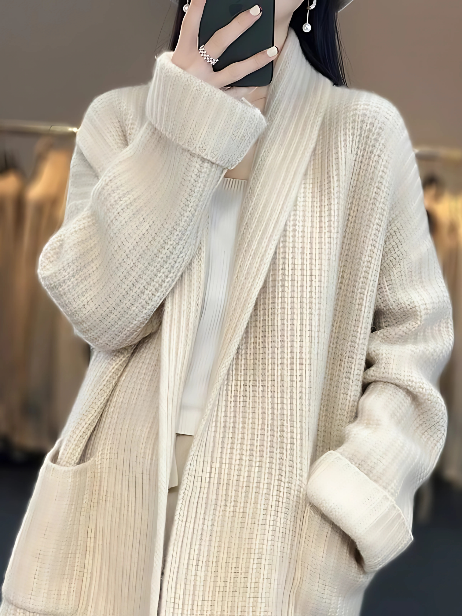 Langer Cardigan für Damen | Relaxed Fit 1