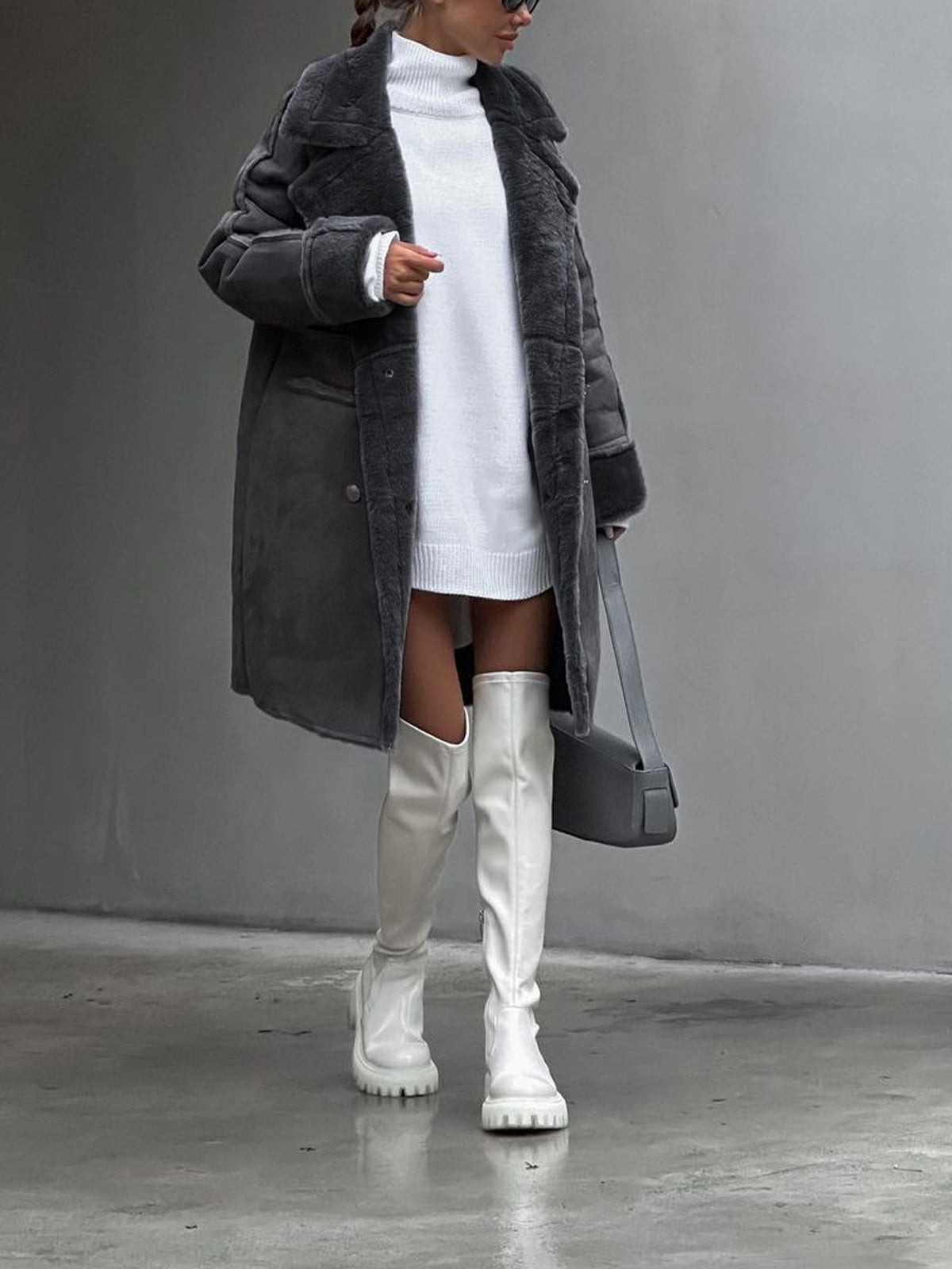 Langer Polarfleecemantel für Damen | Winter Essential 4