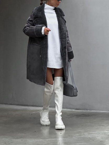 Langer Polarfleecemantel für Damen | Winter Essential 4