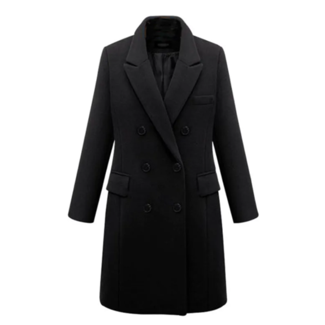 Langer Wintermantel für Damen | Modernes Design 0