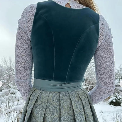 Langes Dirndlkleid | Fließendes Design | Oktoberfest Outfit 2