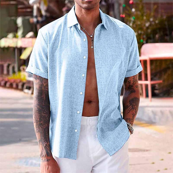 Lässiges Button-Down-Hemd für Herren 8