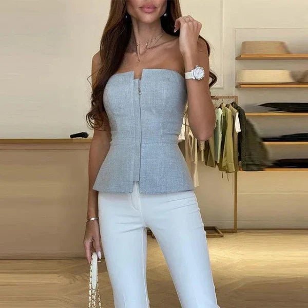 Korsett Top Damen | Schulterfreil & Taillierter Eleganz-Look