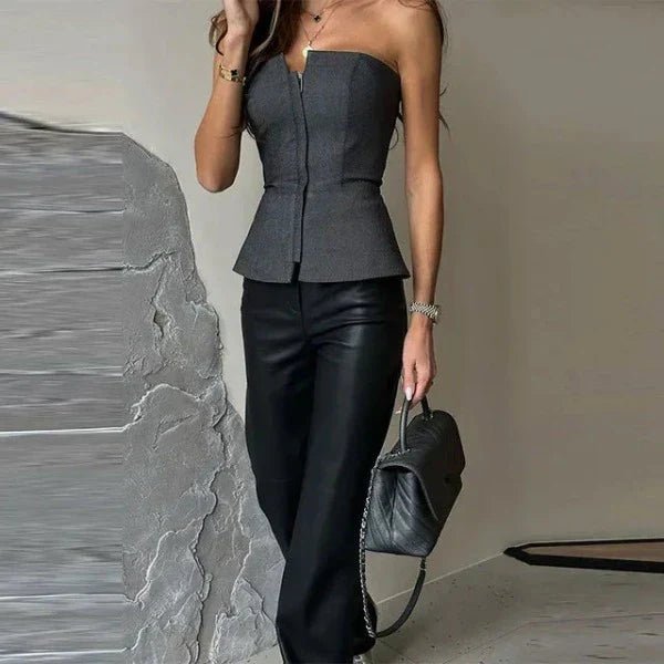 Korsett Top Damen | Schulterfreil & Taillierter Eleganz-Look