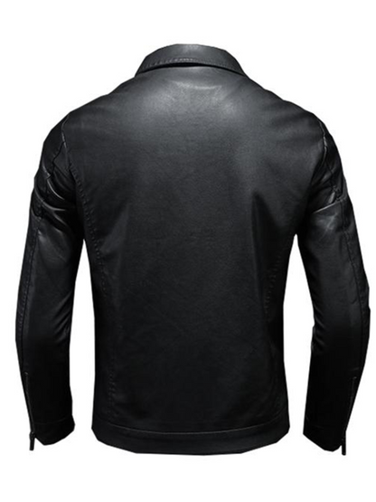 Leder-Bikerjacke für Herren | Bequeme Passform 1