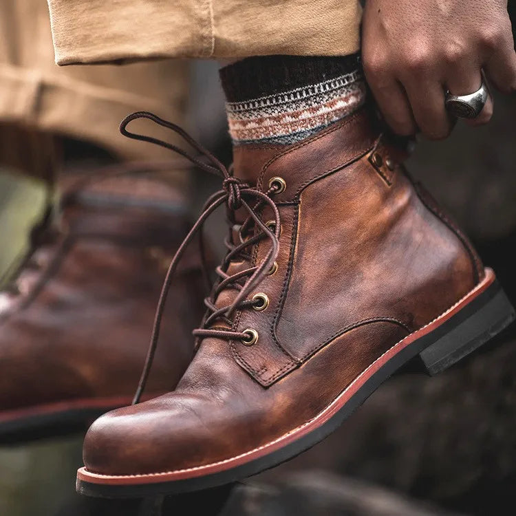 Lederstiefel für Herren | Rutschfest 1