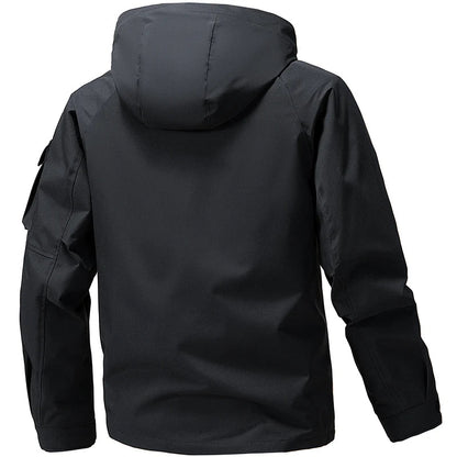 Leichte Softshelljacke für Herren | Verstellbare Kapuze, Windabweisend 4