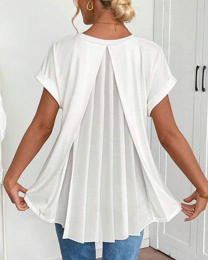 Liyanna – Patchwork T-Hemd Mit Kurzen Ärmeln 0