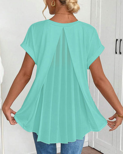 Liyanna – Patchwork T-Hemd Mit Kurzen Ärmeln 5