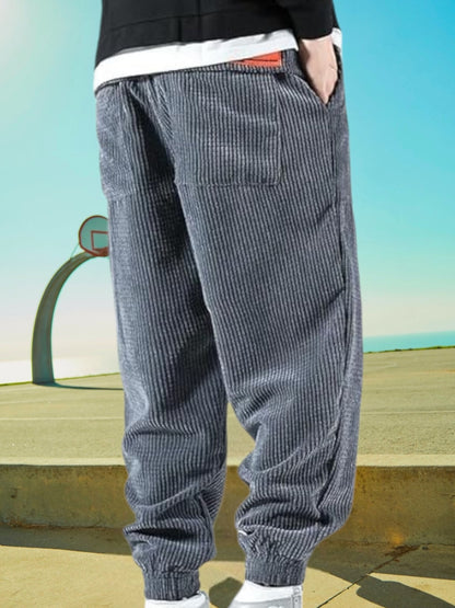 Lorenz | Bequeme Herrenhose aus atmungsaktivem Material mit elastischen Bündchen | Grau 2