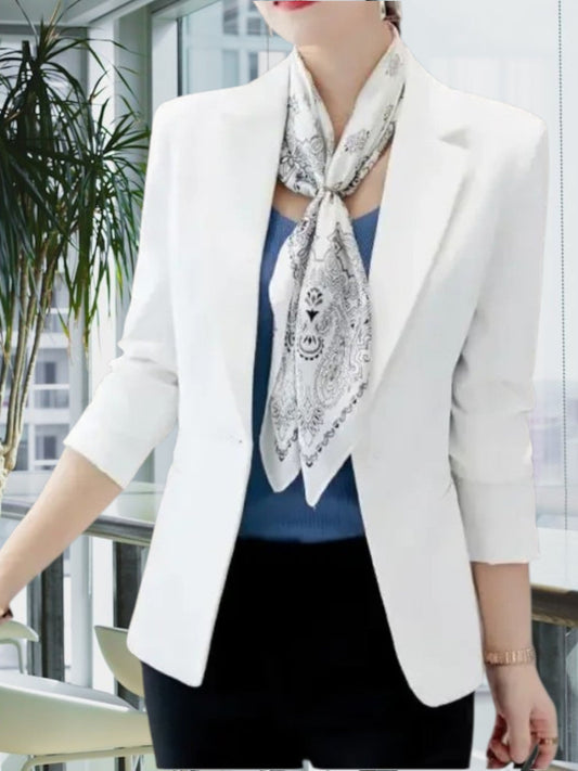 MEMAKED Blazer für Frauen, die mit einem einzigen Knopfverschluss tragen 0