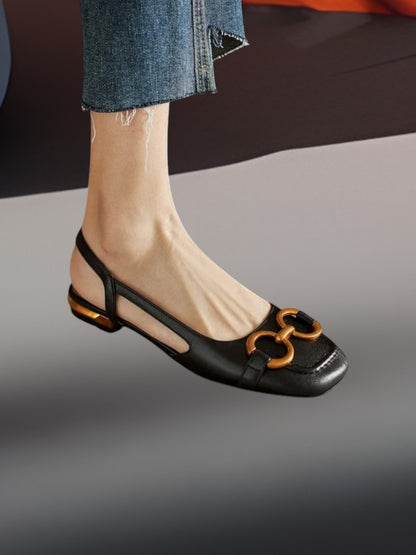 Malene | Elegante Orthopädische Sandalen Damen mit Verstellbarer Schnalle und Voller Polsterung | Schwarz