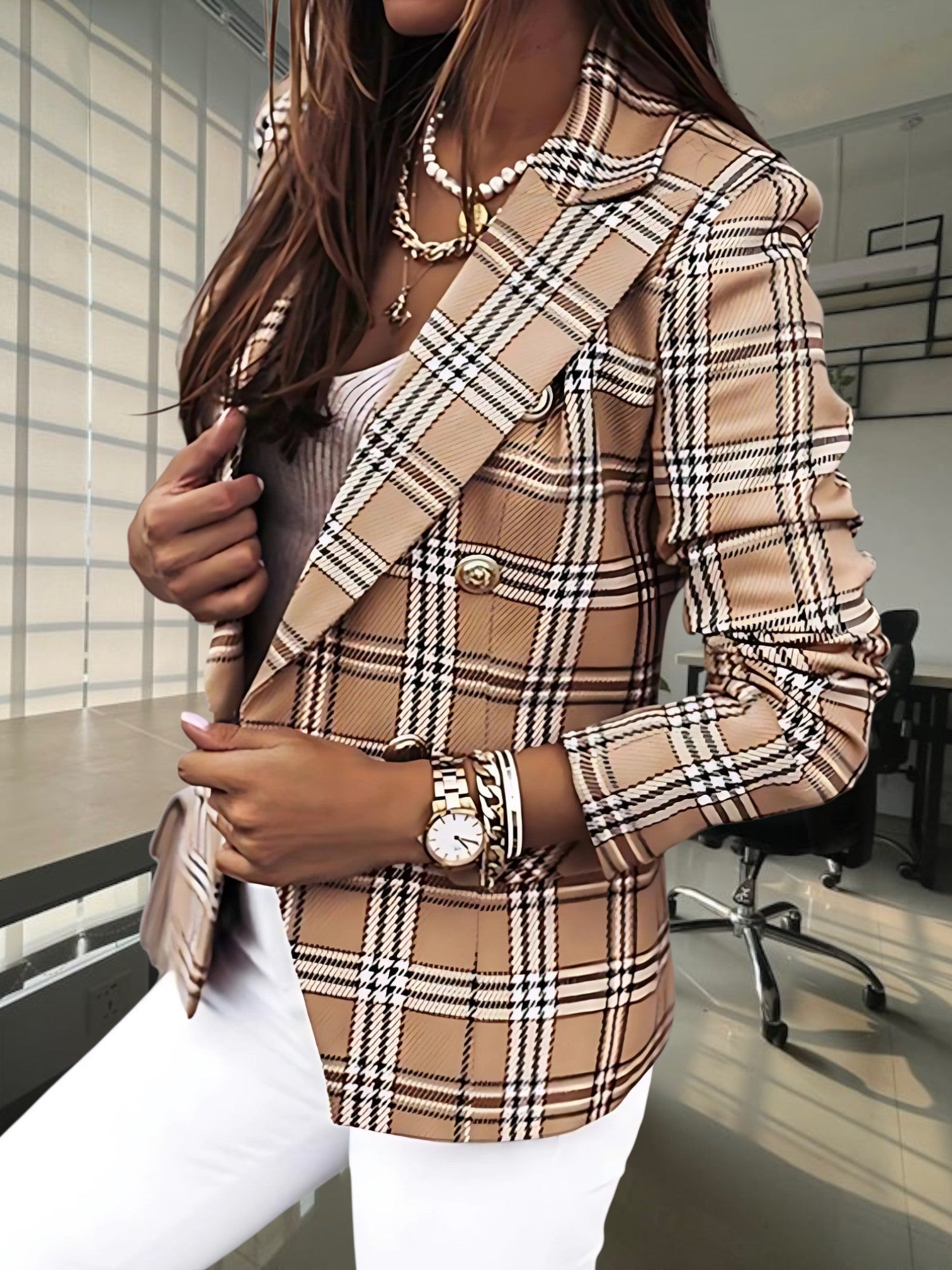 Maßgeschneiderter Blazer | Doppelter Knopfverschluss