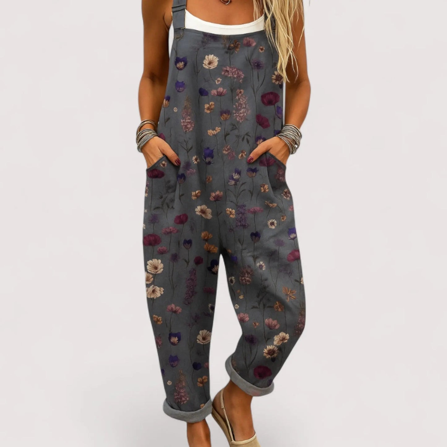 Overall Jumpsuit Damen | Floraler Print & Lässiger Schnitt