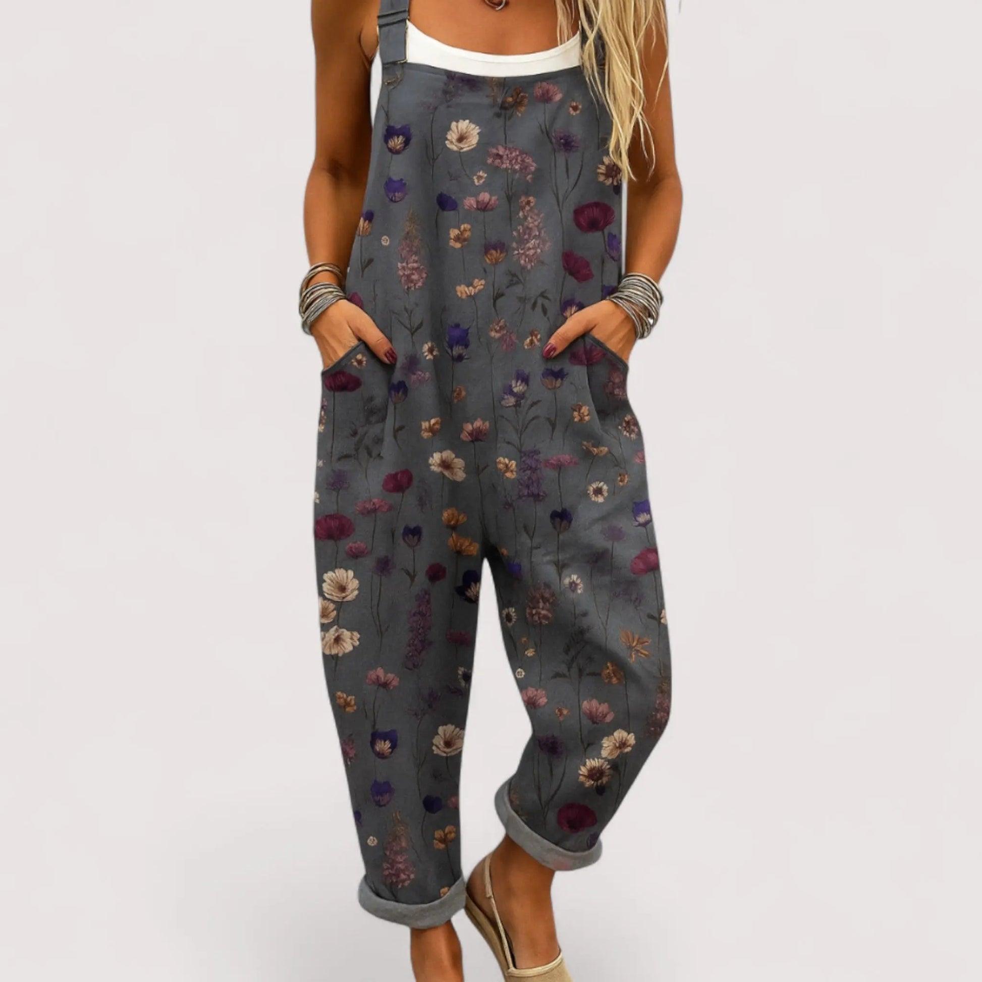 Overall Jumpsuit Damen | Floraler Print & Lässiger Schnitt