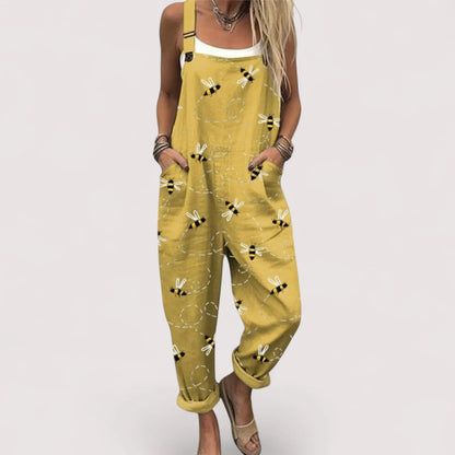 Overall Jumpsuit Damen | Floraler Print & Lässiger Schnitt