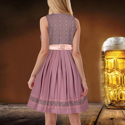 Midi-Dirndlkleid | Ärmellos | Oktoberfest 2