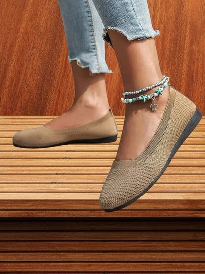 Mina| Atmungsaktive Rutschfeste Schuhe mit Orthopädischer Unterstützung und Elastischem Design | Khaki 3