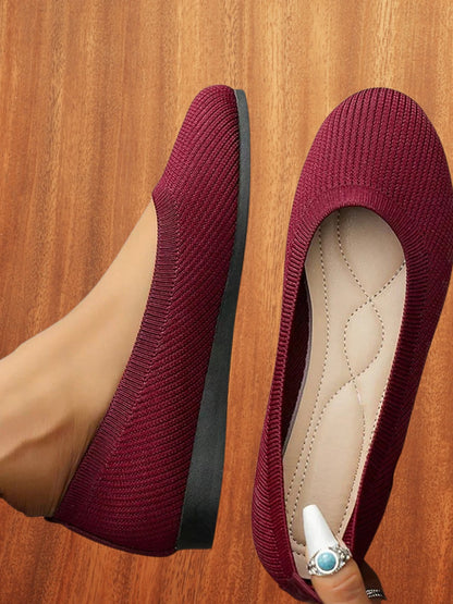 Mina| Atmungsaktive Rutschfeste Schuhe mit Orthopädischer Unterstützung und Elastischem Design | Rot 2