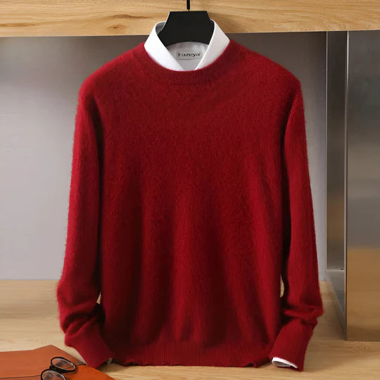 O-Ausschnitt Kaschmirpullover für Herren | Leicht 7
