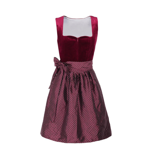Oktoberfest Dirndlkleid | Ärmellos, Kontrastdesign 0