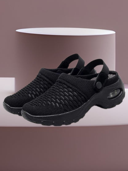 Orthopädische Luftkissenschuhe mit ergonomischem Design und stoßdämpfender Sohle für Frauen | Schwarz 2