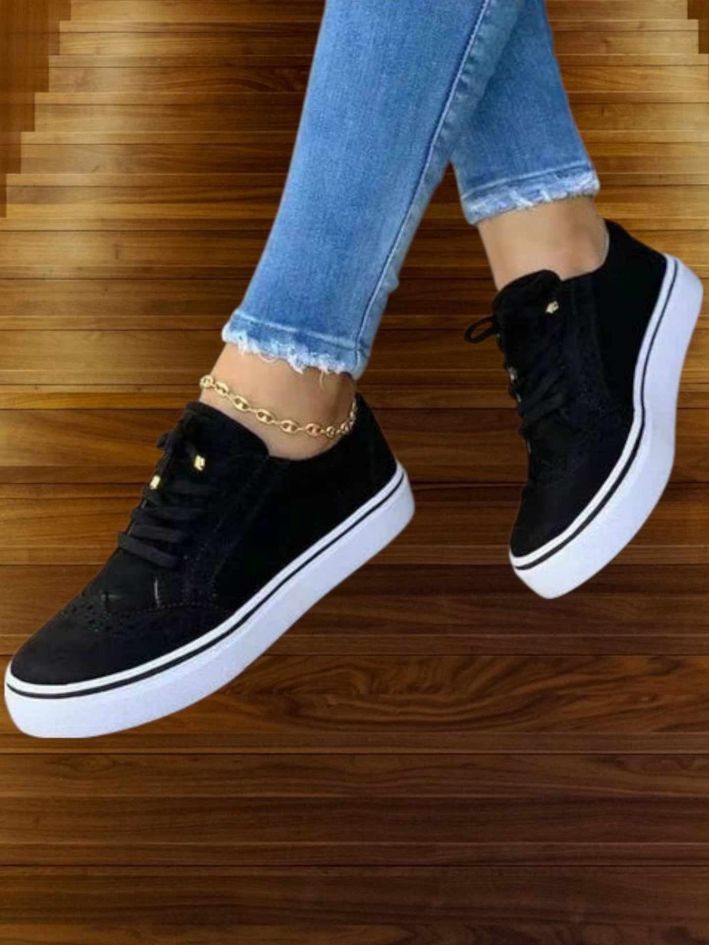 Orthopädische Schnürschuhe mit runder Zehe und ergonomischer Einlegesohle