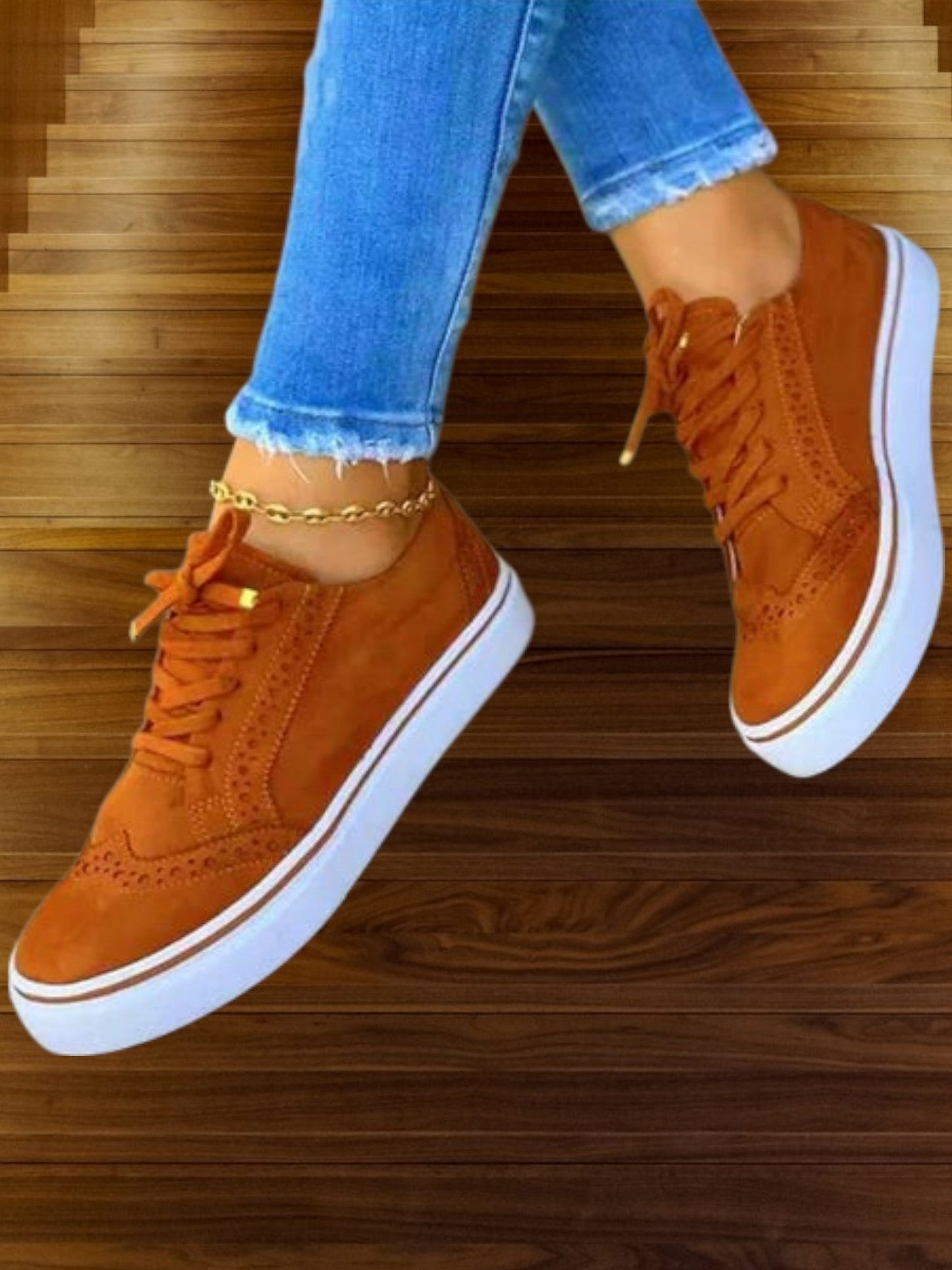 Orthopädische Schnürschuhe mit runder Zehe und ergonomischer Einlegesohle
