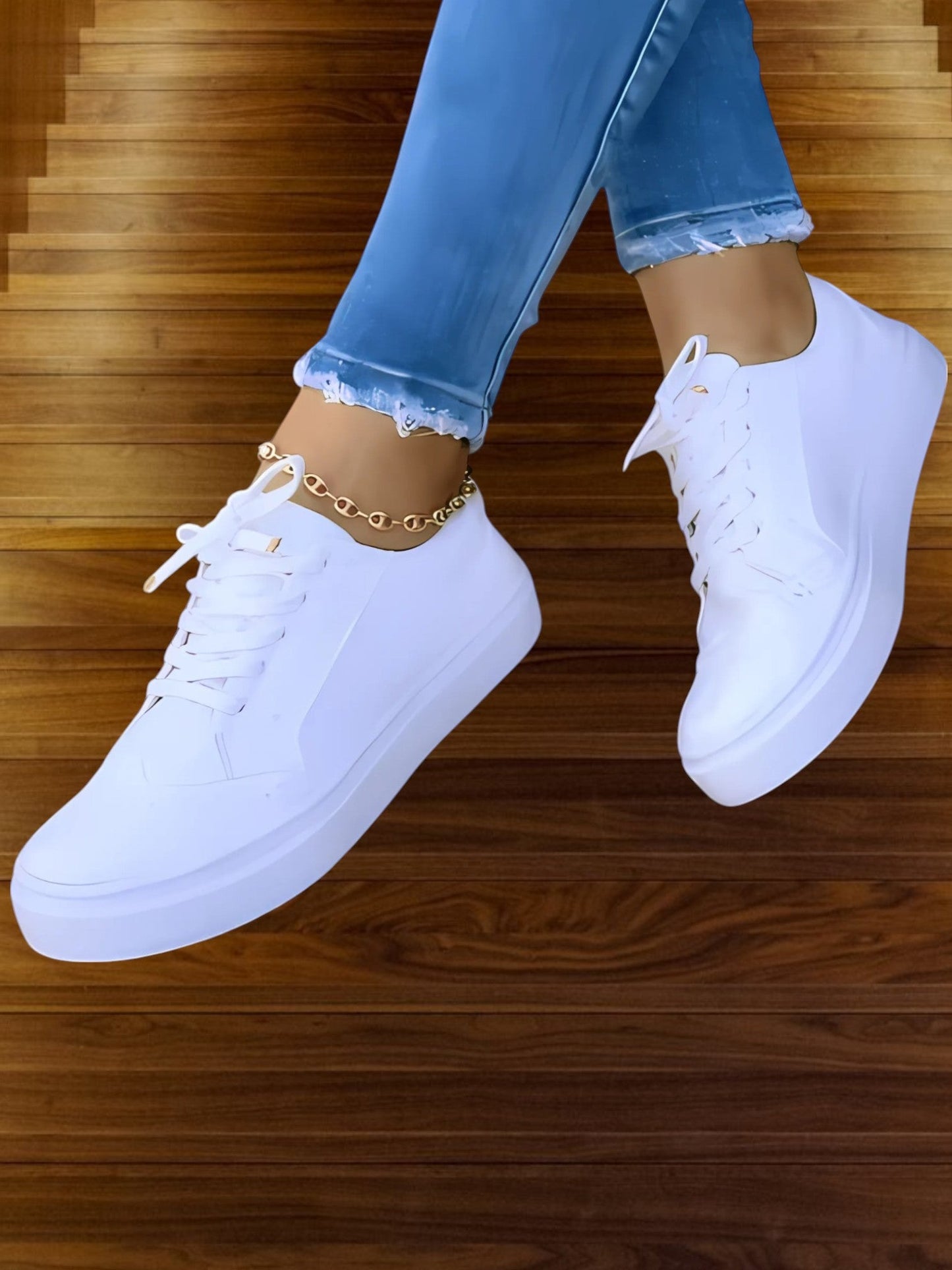 Orthopädische Schnürschuhe mit runder Zehe und ergonomischer Einlegesohle
