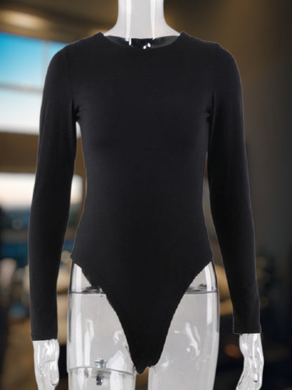 Orvia | Figuroptimiertes Damen Langarmshirt aus atmungsaktiver Baumwollmischung mit Rundhalsausschnitt | Schwarz 2