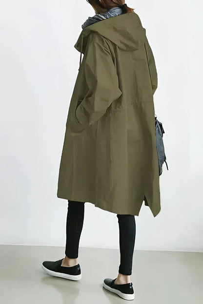 Oversize-Kapuzenmantel für Damen | Wasserdicht