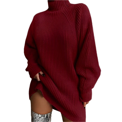 Oversize Pullover Damen, Oversized, Hoher Kragen | Winter 3