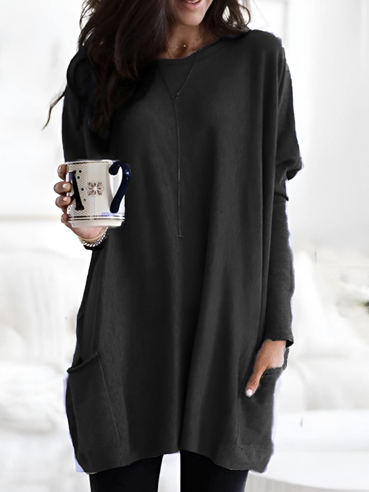 Oversize Pullover für Damen | Mit Taschen 0