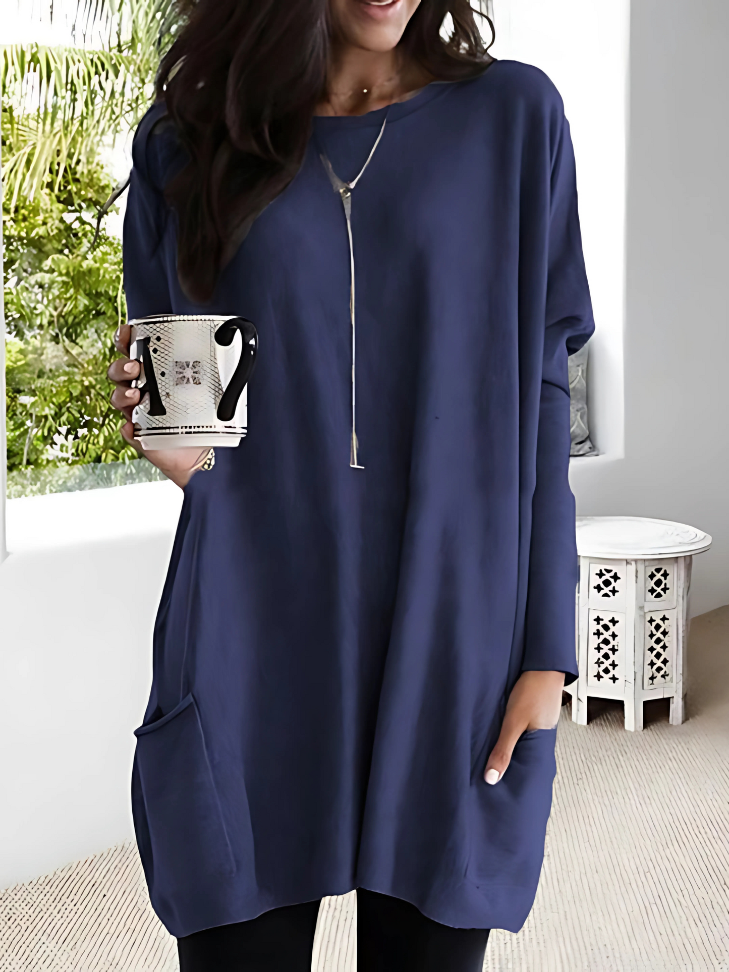 Oversize Pullover für Damen | Mit Taschen 1
