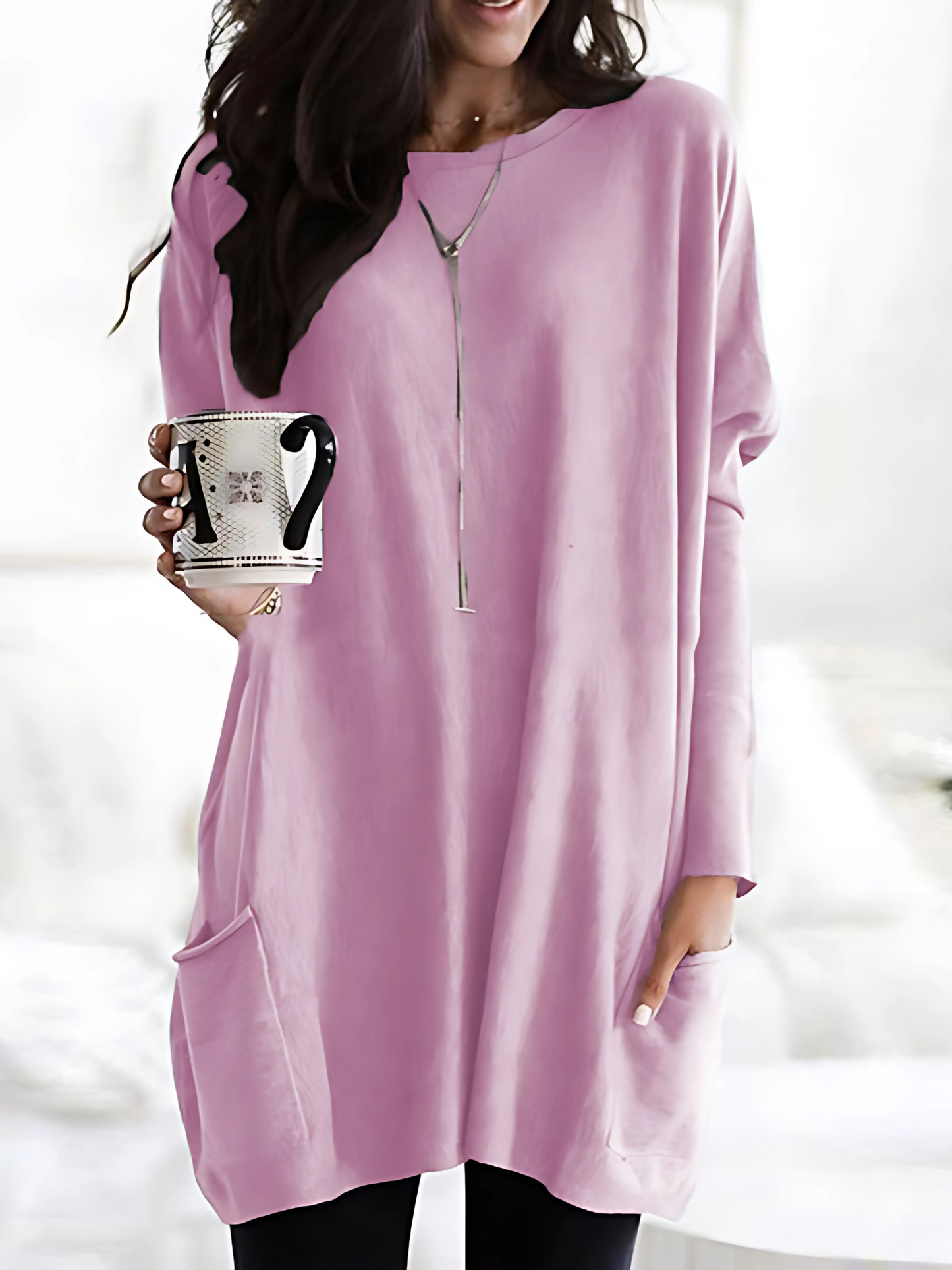 Oversize Pullover für Damen | Mit Taschen 3