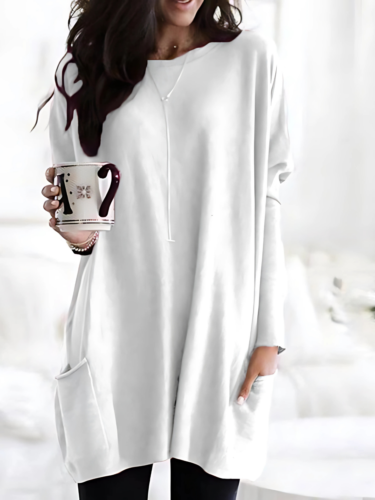 Oversize Pullover für Damen | Mit Taschen 5