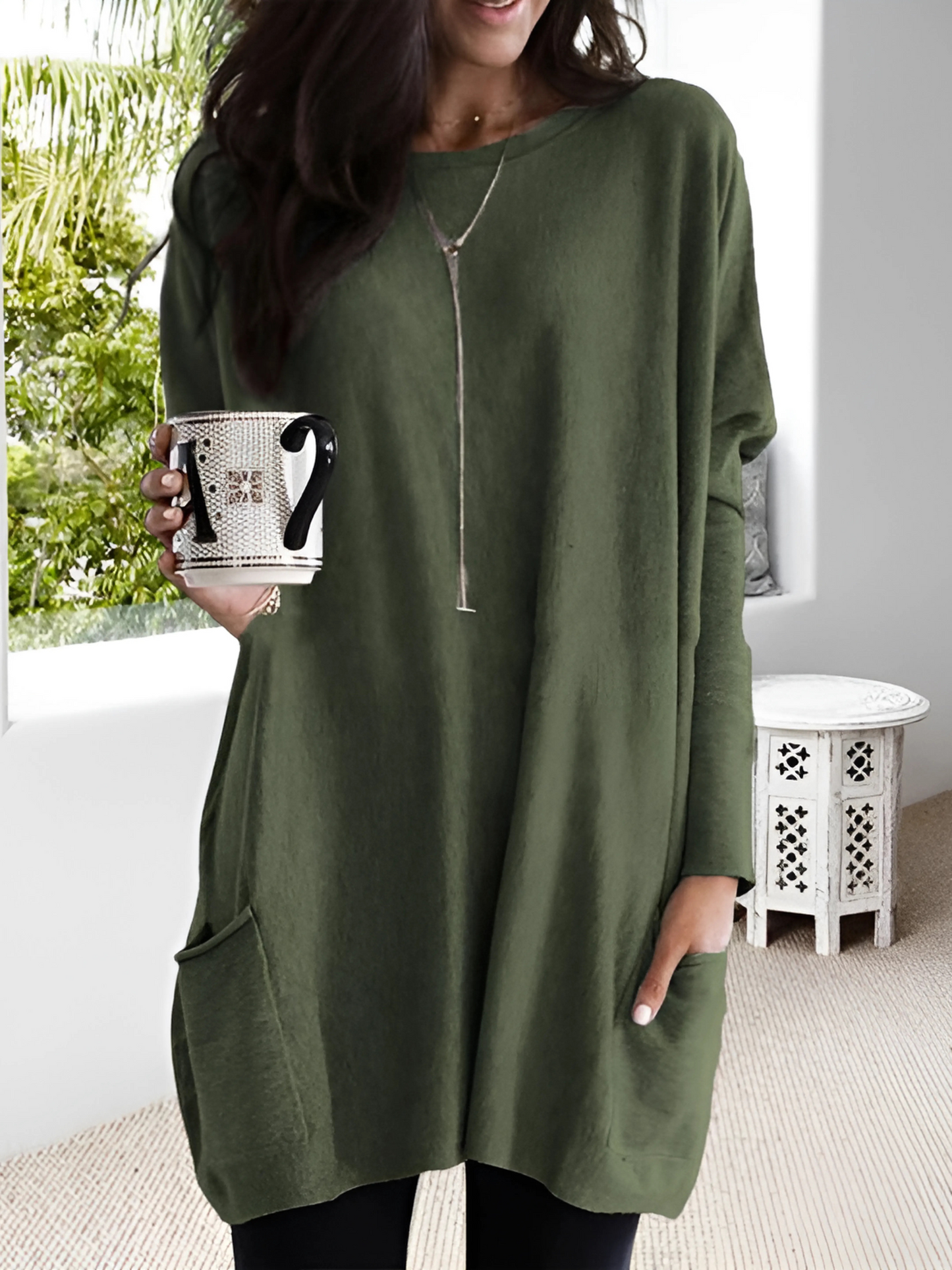Oversize Pullover für Damen | Mit Taschen 6
