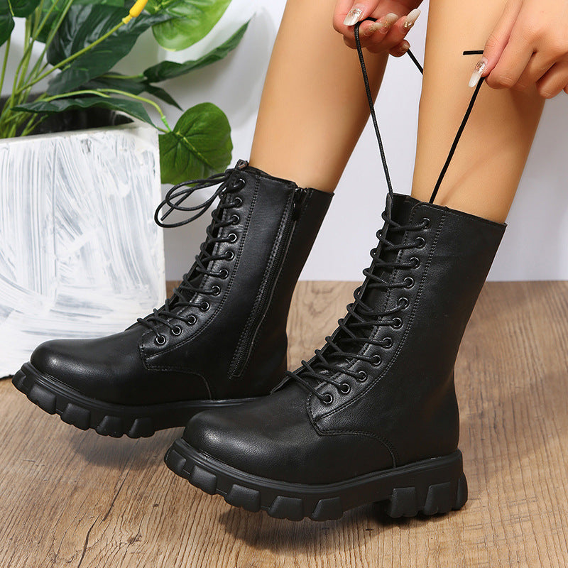 Plateau Schuhe für Damen | Mittelhoher Blockabsatz | Komfortabel 0