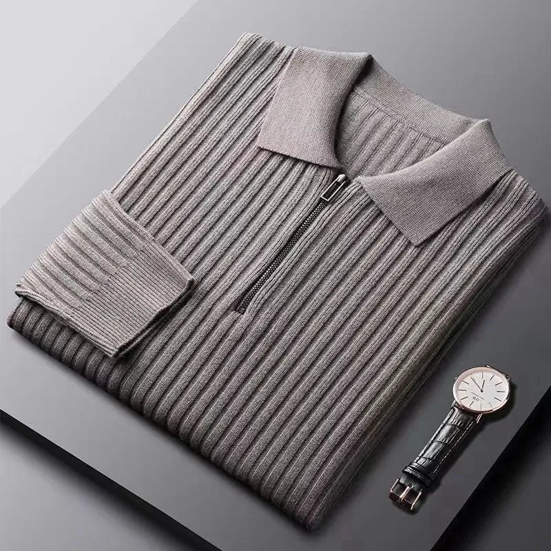 Polopullover für Herren, Reißverschluss | Winter 1